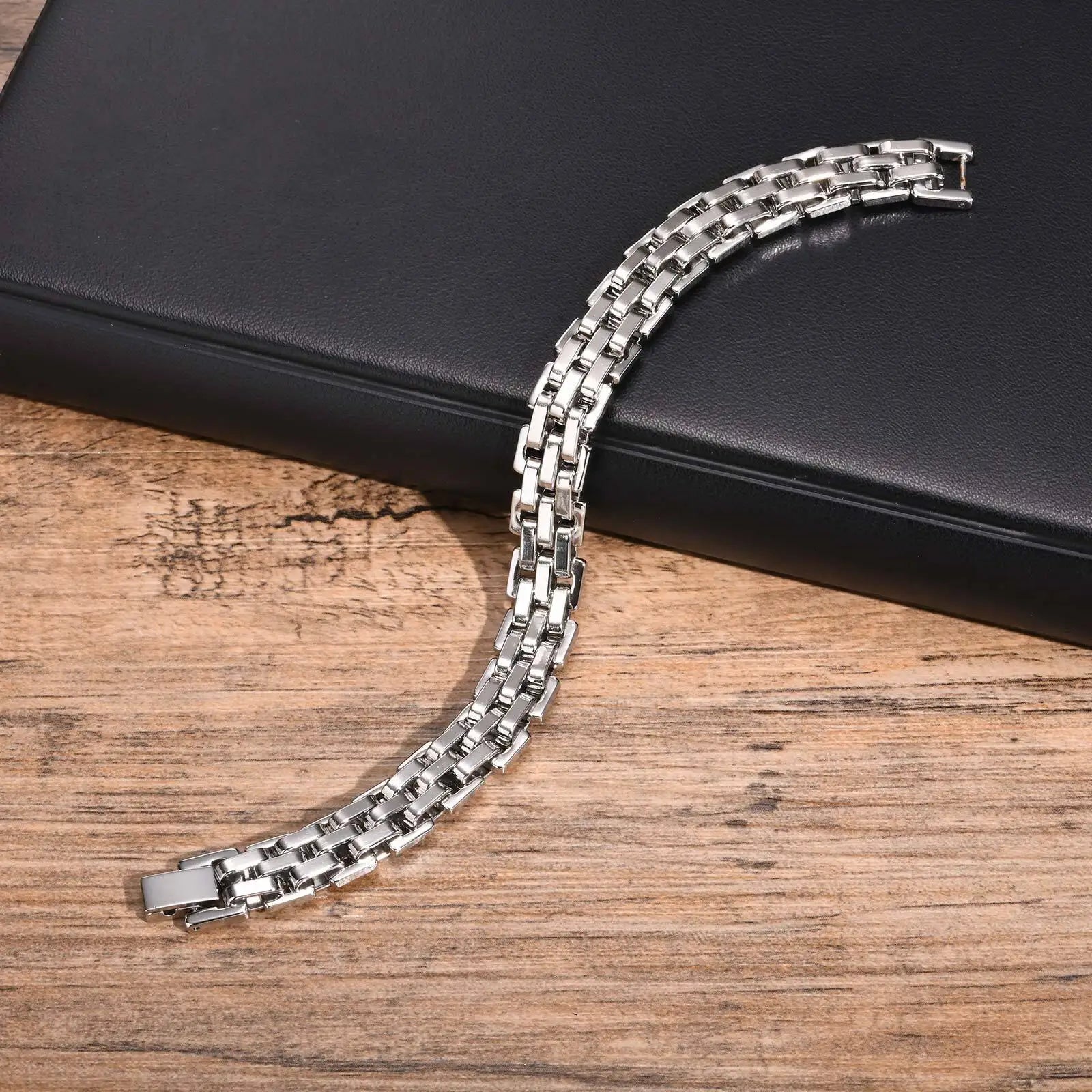18K Milan Bracelet Chunky Chain Stainless Steel Jewelry | DAILY DRIPZ