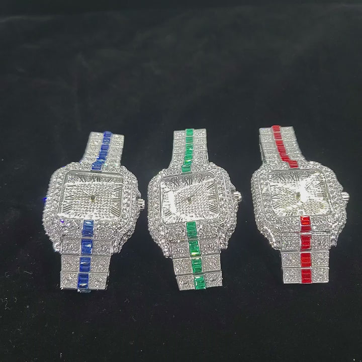 18K Miami Watch – Luxury Stainless Steel Timepiece | DAILY DRIPZ